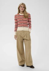 St Tropez Phillia Cardigan | Valiant Poppy Multi Stripe