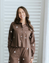 Moke Alex Cropped Shirt | Choc Spot
