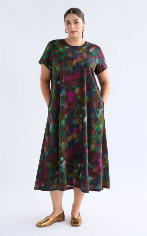 Elk Haki Dress | Jord Print