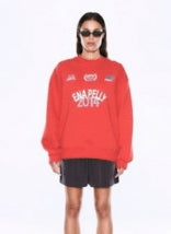 Ena Pelly Mila Oversized Sweatshirt | Vintage Red