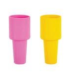Silicork Wine Stoppers | Pink Yellow