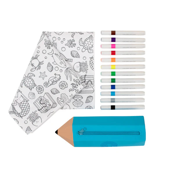 Colour Me Kids  Washable, Reusable Colouring-In Solo Mat Kit | Tidal Treasures