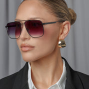Otra Sorrento Black | Pink Smoke Fade Sunglass