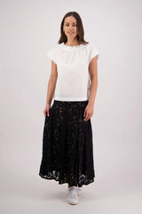 Briarwood Sparkle Lace Skirt | Black