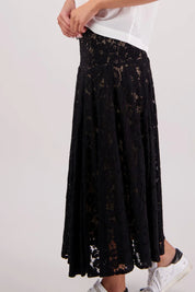 Briarwood Sparkle Lace Skirt | Black