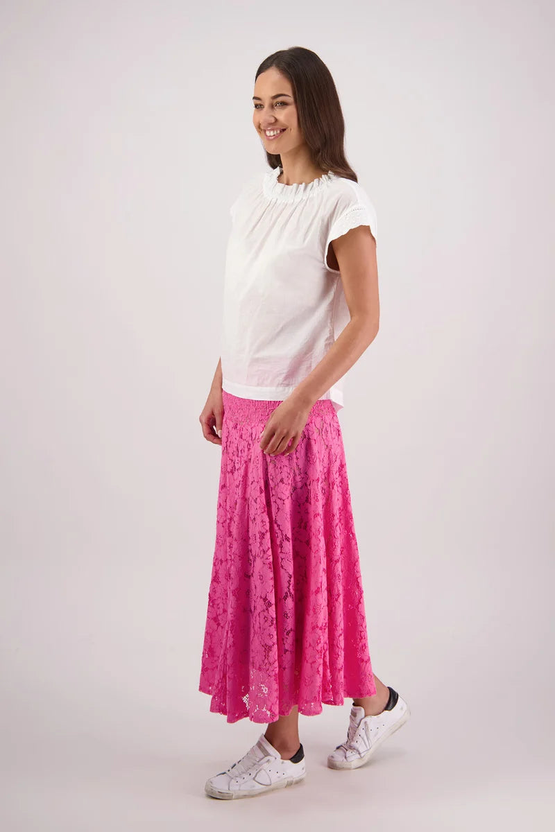 Briarwood Sparkle Lace Skirt | Pink