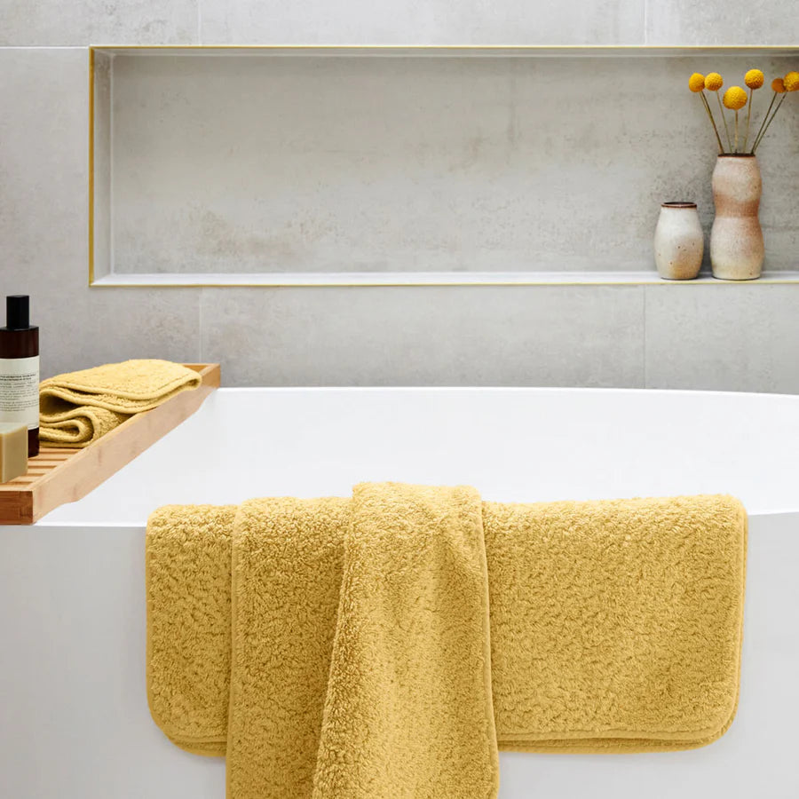 George St Linen Super Pile Cotton Towel | Gold