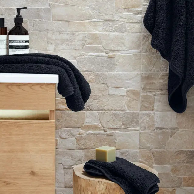 George St Linen  Super Pile Cotton Towel Range | Black Nero