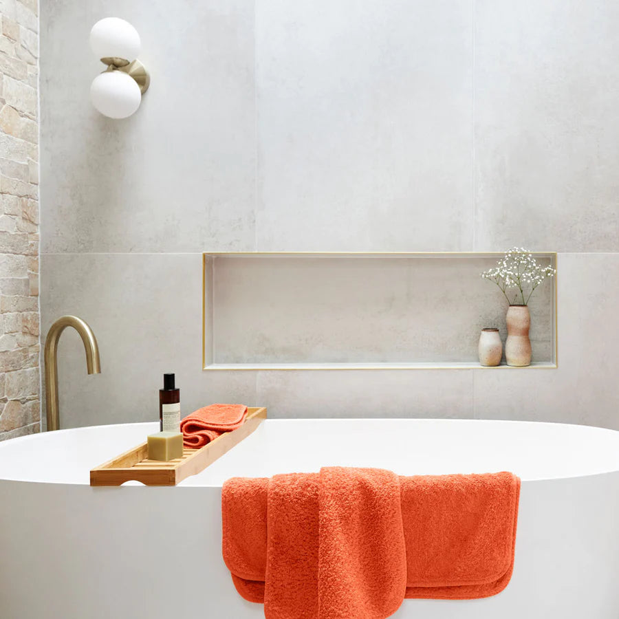 George St Linen Super Pile Cotton | Orange