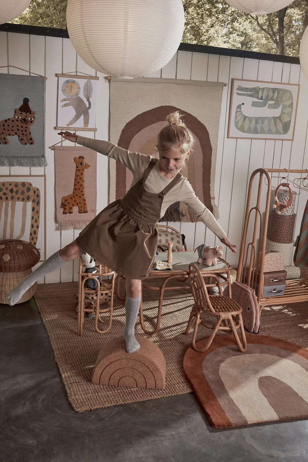 The Cork Rainbow Balance Stool | Cork