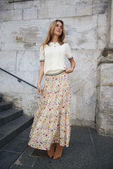 Lollys Laundry Sunset Maxi Skirt | Flower Print