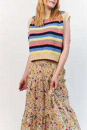 Lollys Laundry Sunset Maxi Skirt | Flower Print