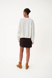 Lollys Laundry Sydney Leopard Sweatshirt | White