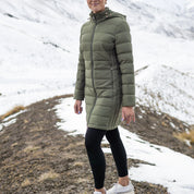 Moke Sydney Packable Puffer Down Coat | Olive Green