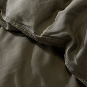 George Street Linen Bamboo Linen Duvet Cover Set - Dusty Olive