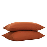 George Street Linen Bamboo Linen Pillowcase Set - Clay