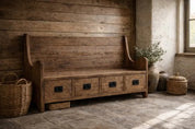 Rembrandt Countryside Hallway Bench Seat With Draws | Elm