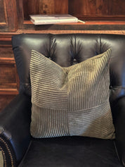 Rembrandt Patchwork Cushion | Green Corduroy
