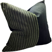 Rembrandt Patchwork Cushion | Black Green