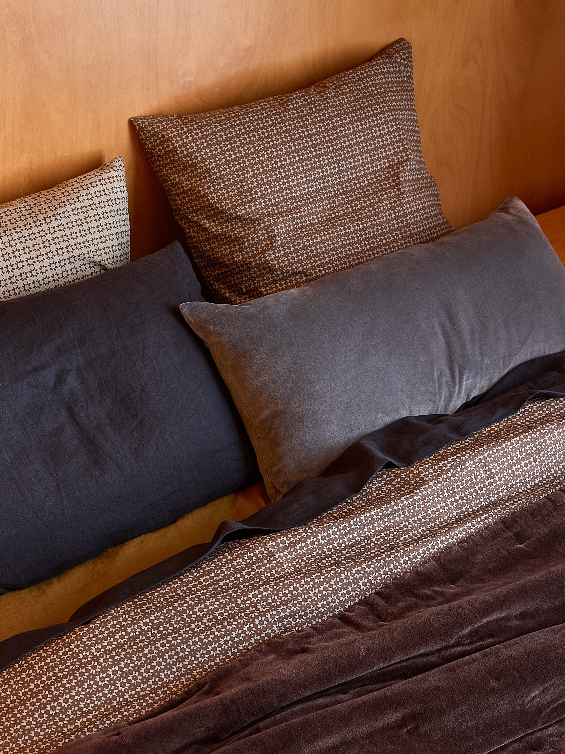 Citta Porto Organic Cotton Euro Pillowcase | Cocoa Miso