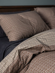 Citta Porto Duvet Cover King | Cocoa Miso