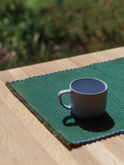 Citta Albers Striped Placemat | Mint Merlot