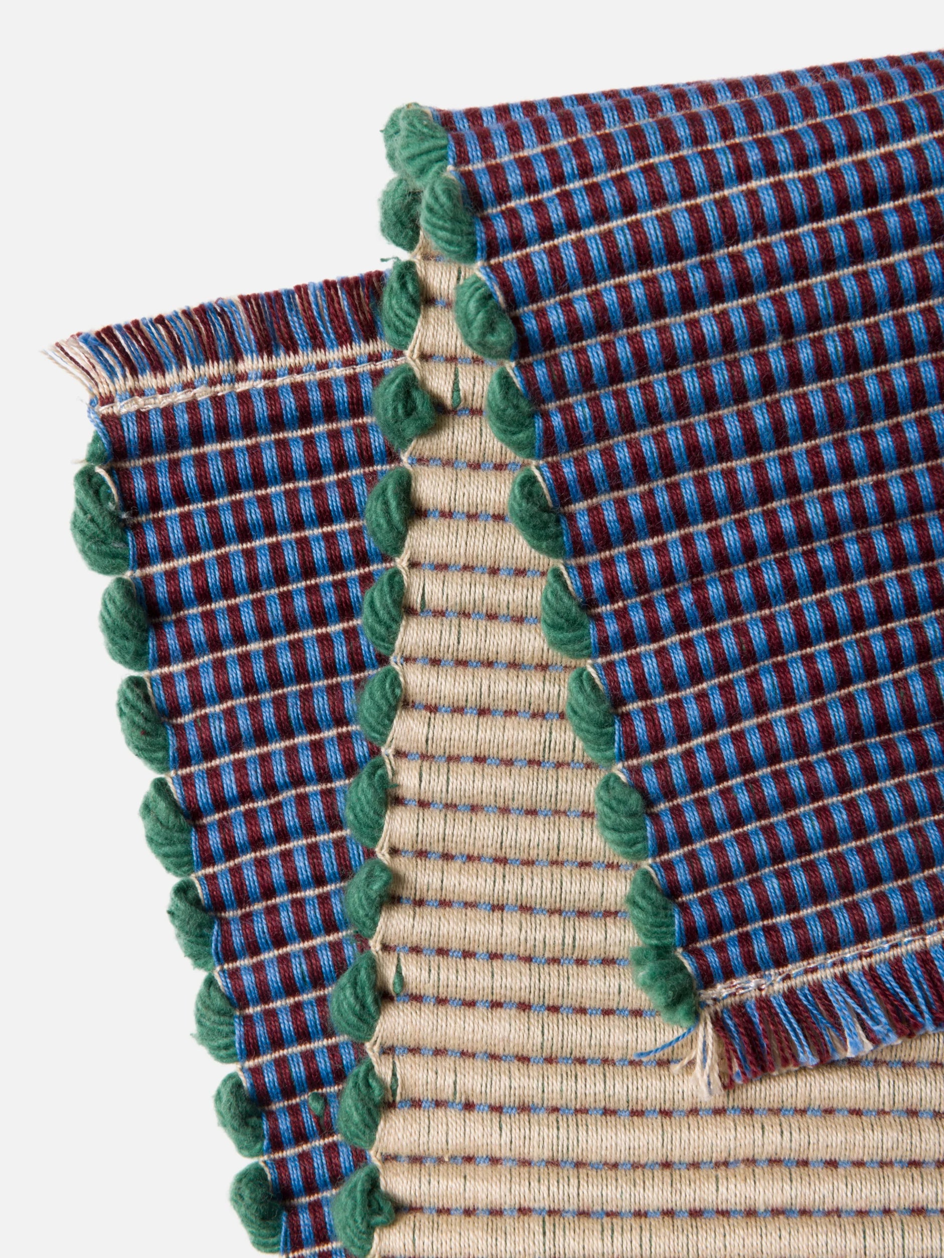 Citta Albers Striped Placemat | Wheat Cornflower