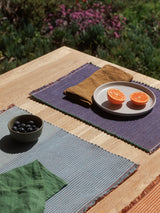 Citta Albers Striped Placemat | Cherry Powder Blue