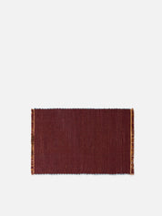 Citta Albers Striped Placemat | Saffron Merlot