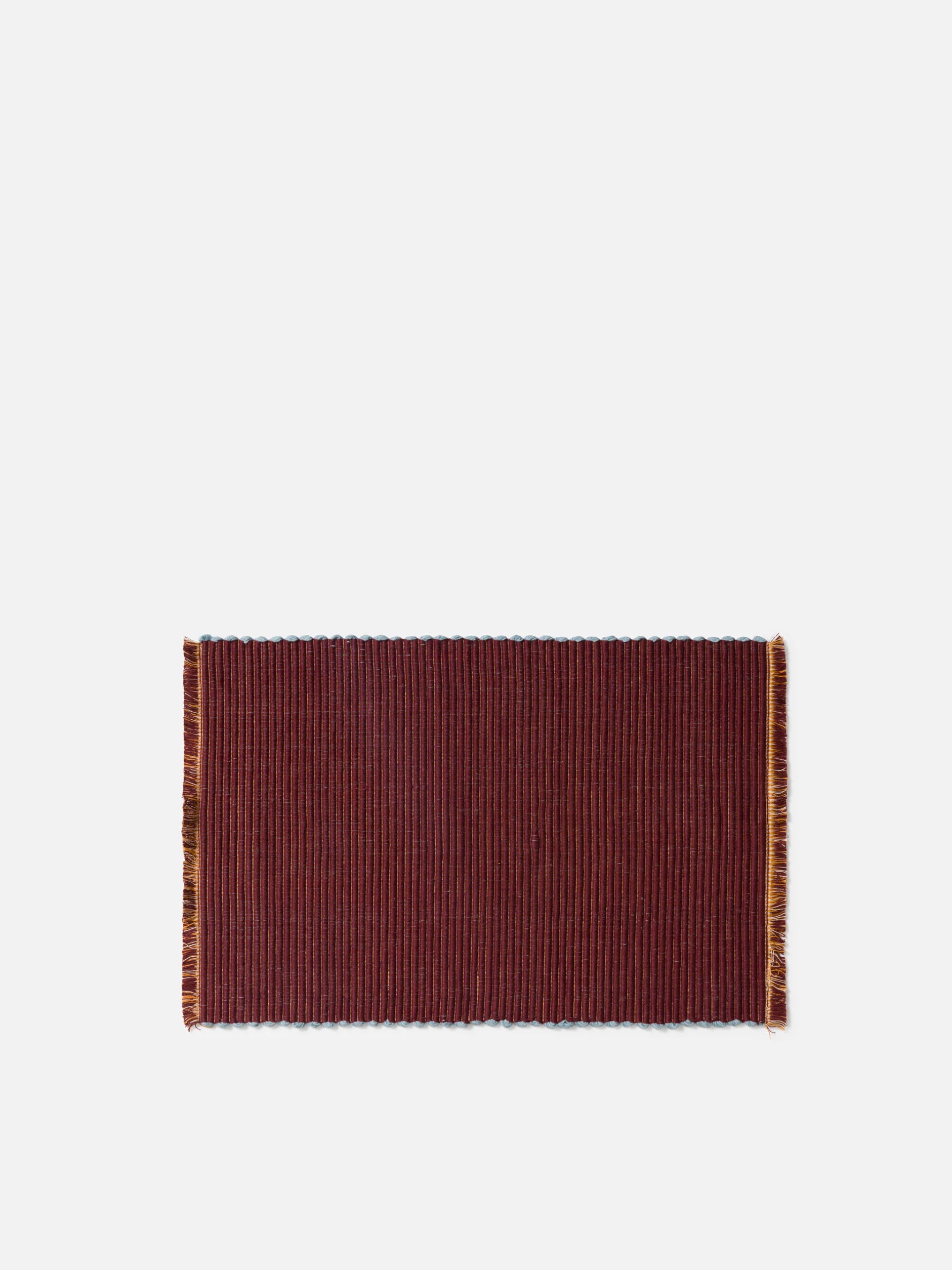 Citta Albers Striped Placemat | Saffron Merlot