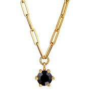 Dyrberg Kern Tessa Pendant Necklace | Gold Black