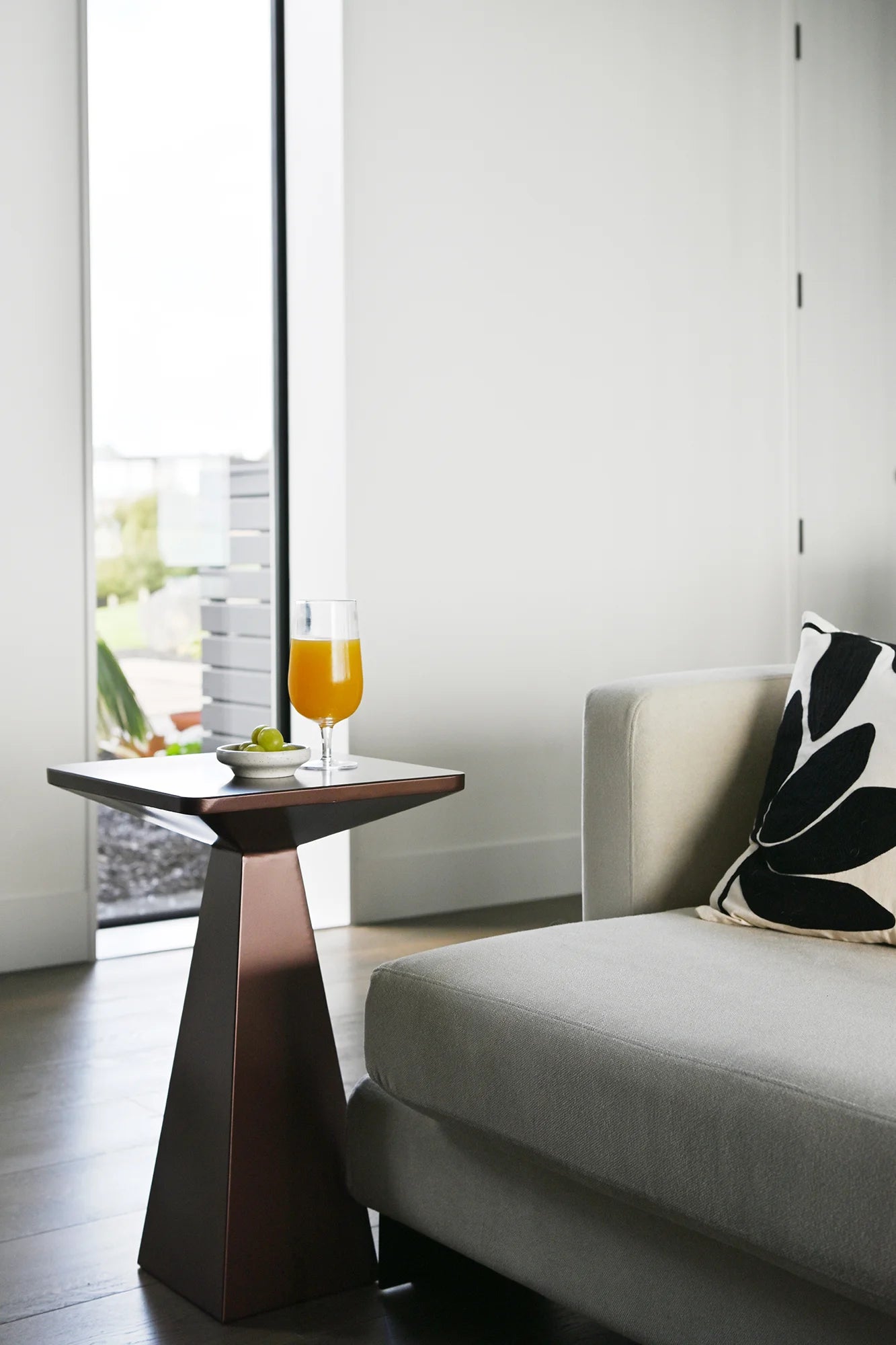 STUDIO Lyn Tall Side Table | Copper Brown