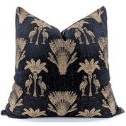 Rembrandt Snugg & Co Cushion Cover Palmtree Flamingo | Black Gold