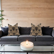 Rembrandt Snugg & Co Cushion Cover Palmtree Flamingo | Gold Black