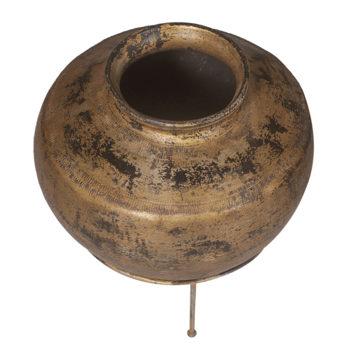 Clay Pot With Iron Stand | Clay