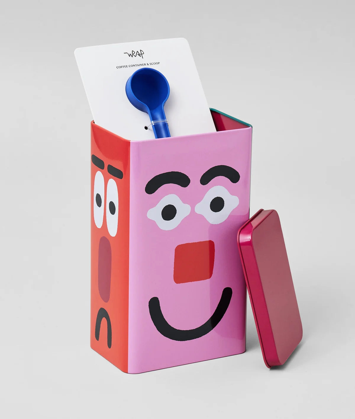 WRAP Faces Coffee Storage Tin | Faces