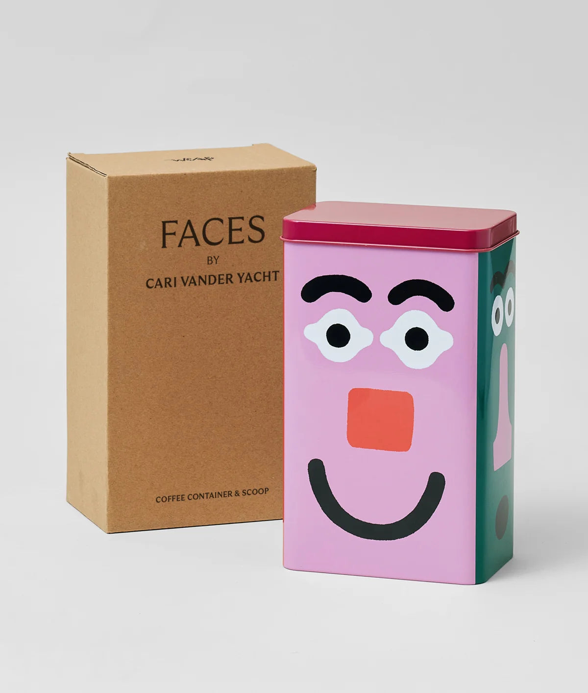 WRAP Faces Coffee Storage Tin | Faces