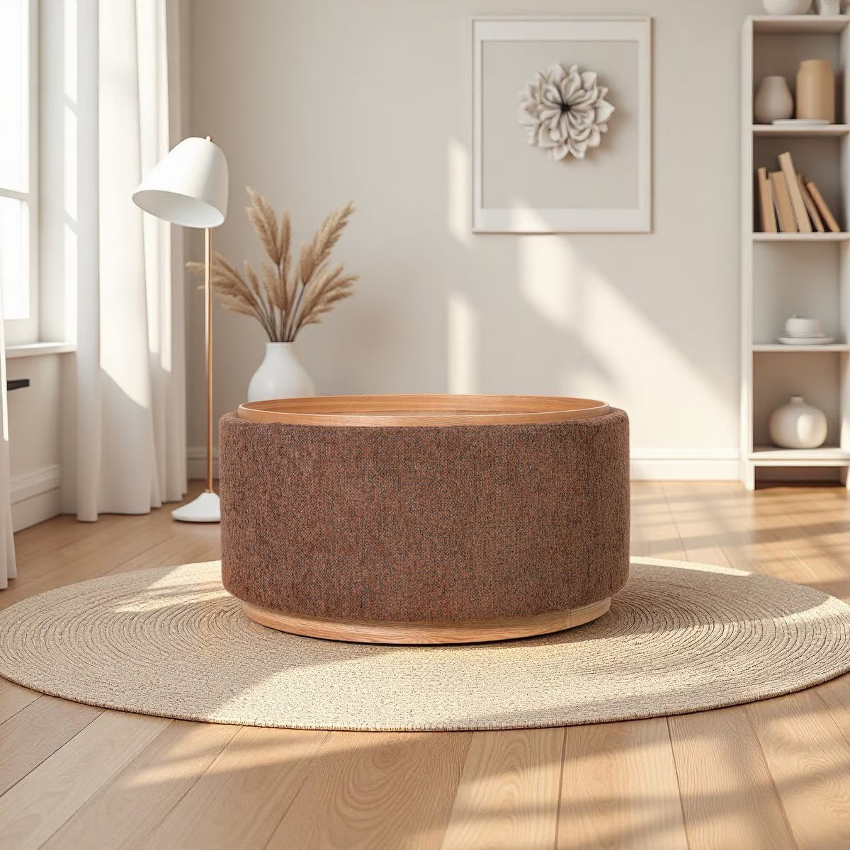 Rembrandt Miami Tray Ottoman | Tobacco
