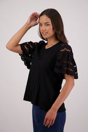 Briarwood Tex Top | Black