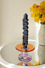 Chill Out 3D Taper Candle | Black