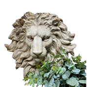 Vintage Hanging Lion Head | Antique Marble
