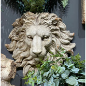 Vintage Hanging Lion Head | Antique Marble
