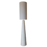 Rembrandt White Floor Lamp Natural Linen Shade