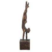 Rembrandt Yoga Lady Figurine | Gold Brown