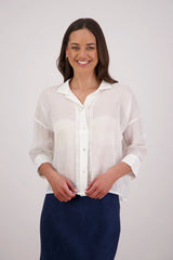 Taj Ramie Shirt | White