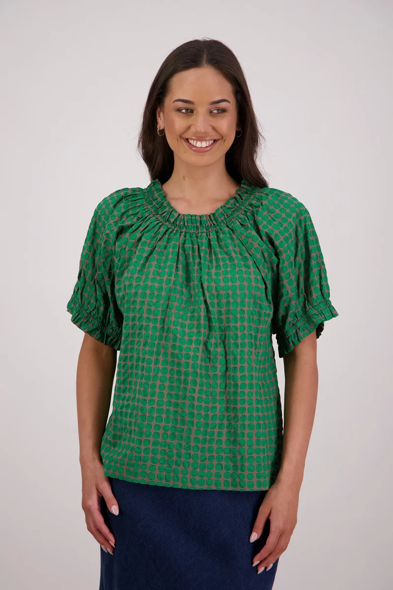 Briarwood Tammy Top | Grey Green