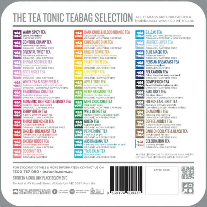 Tea Tonic Gourmet Tin | Mini Tea Chest