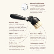 V2 | Handle With Suction Stand | Black