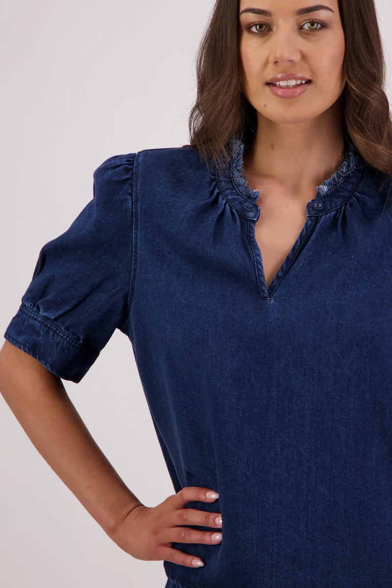 Briarwood Theodore Shirt | Tencel Denim