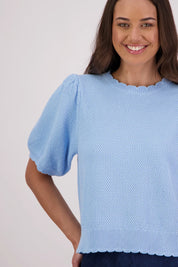 Briarwood Tiger Top |  Sky Blue